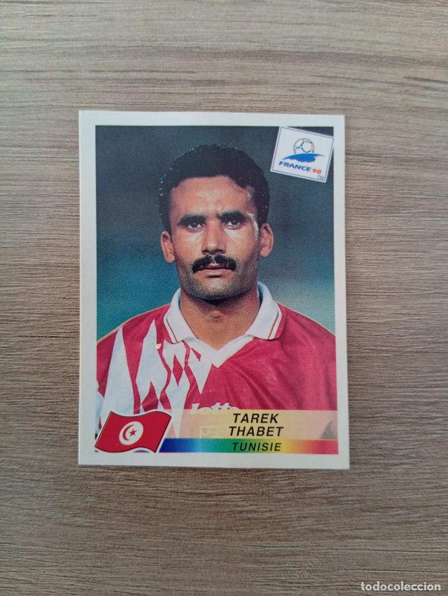 Football Stickers: TAREK THABET 486 TUNEZ PANINI FRANCIA 1998 98 SIN PEGAR NUNCA PEGADO