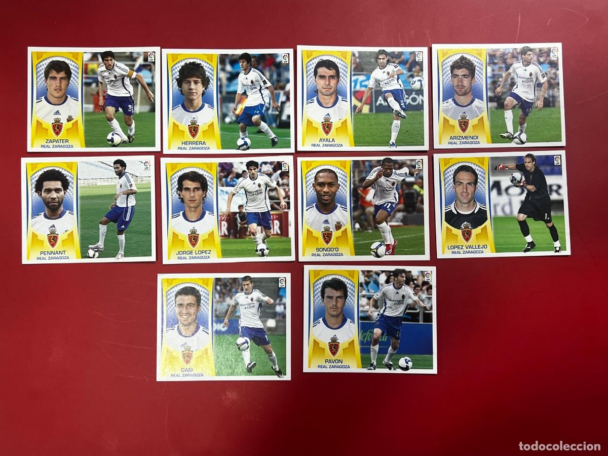 Cromos de Futebol: LOTE 15 CROMOS DE F&Uacute;TBOL. LIGA 09/10. REAL ZARAGOZA. COLECCIONES ESTE. TODOS DIFERENTES.