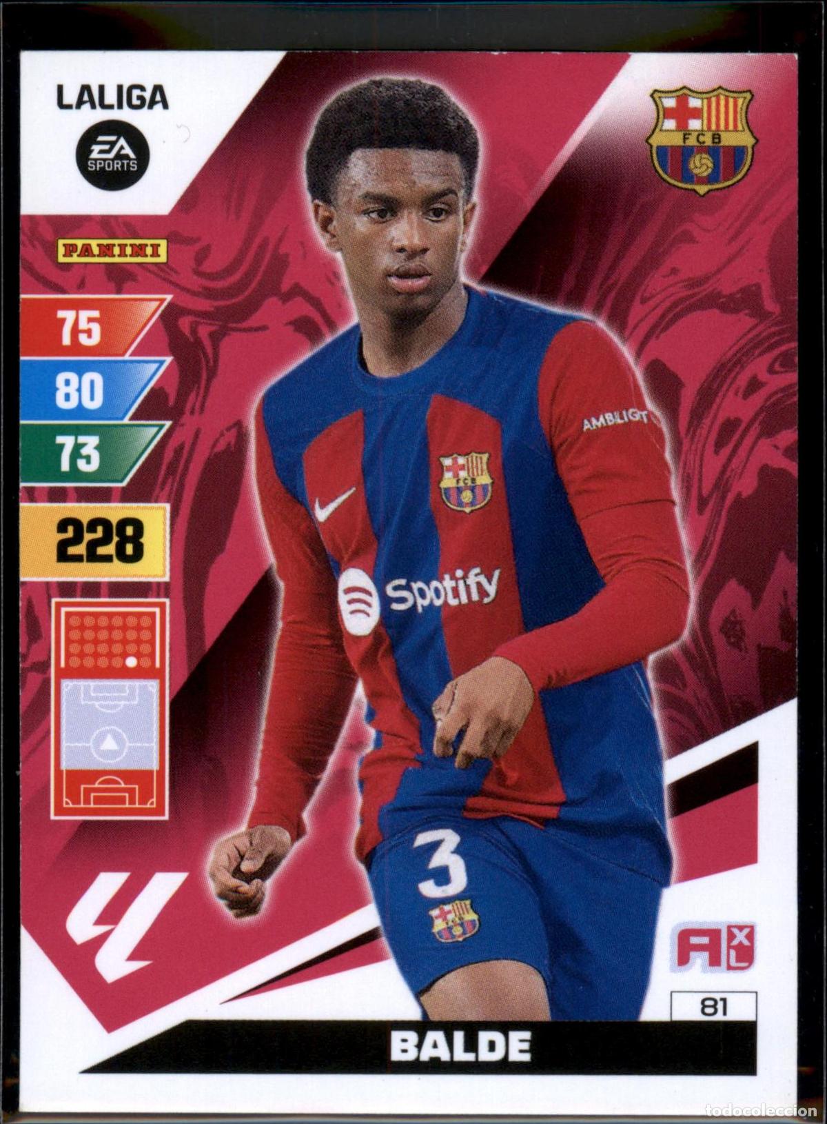 Football Stickers: Balde N&ordm; 81 Bar&ccedil;a (Barcelona) LaLiga EA SportsAdrenalyn XL 2023 2024 Panini 23 24