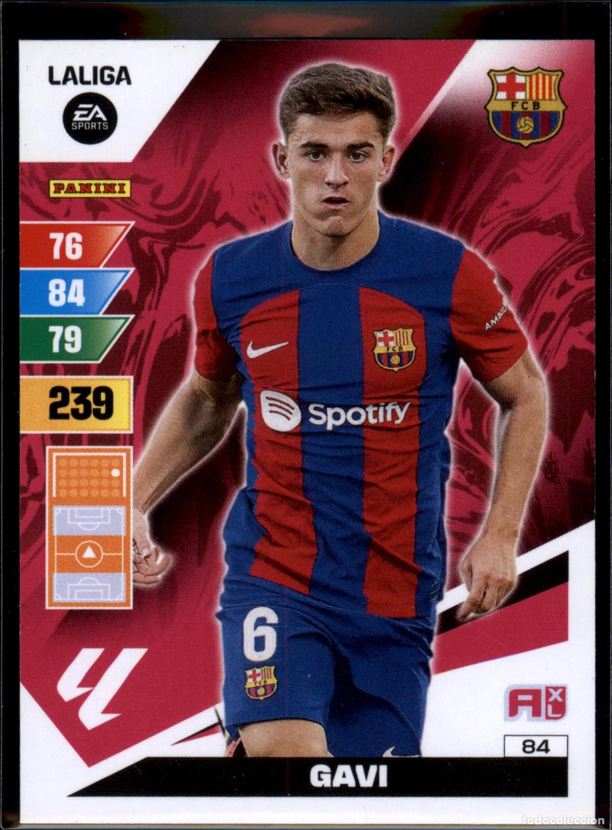 Football Stickers: Gavi N&ordm; 84 Bar&ccedil;a (Barcelona) LaLiga EA SportsAdrenalyn XL 2023 2024 Panini 23 24