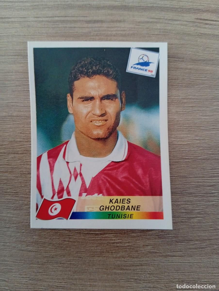 Football Stickers: KAIES GHODBANE 490 TUNEZ PANINI FRANCIA 1998 98 SIN PEGAR NUNCA PEGADO