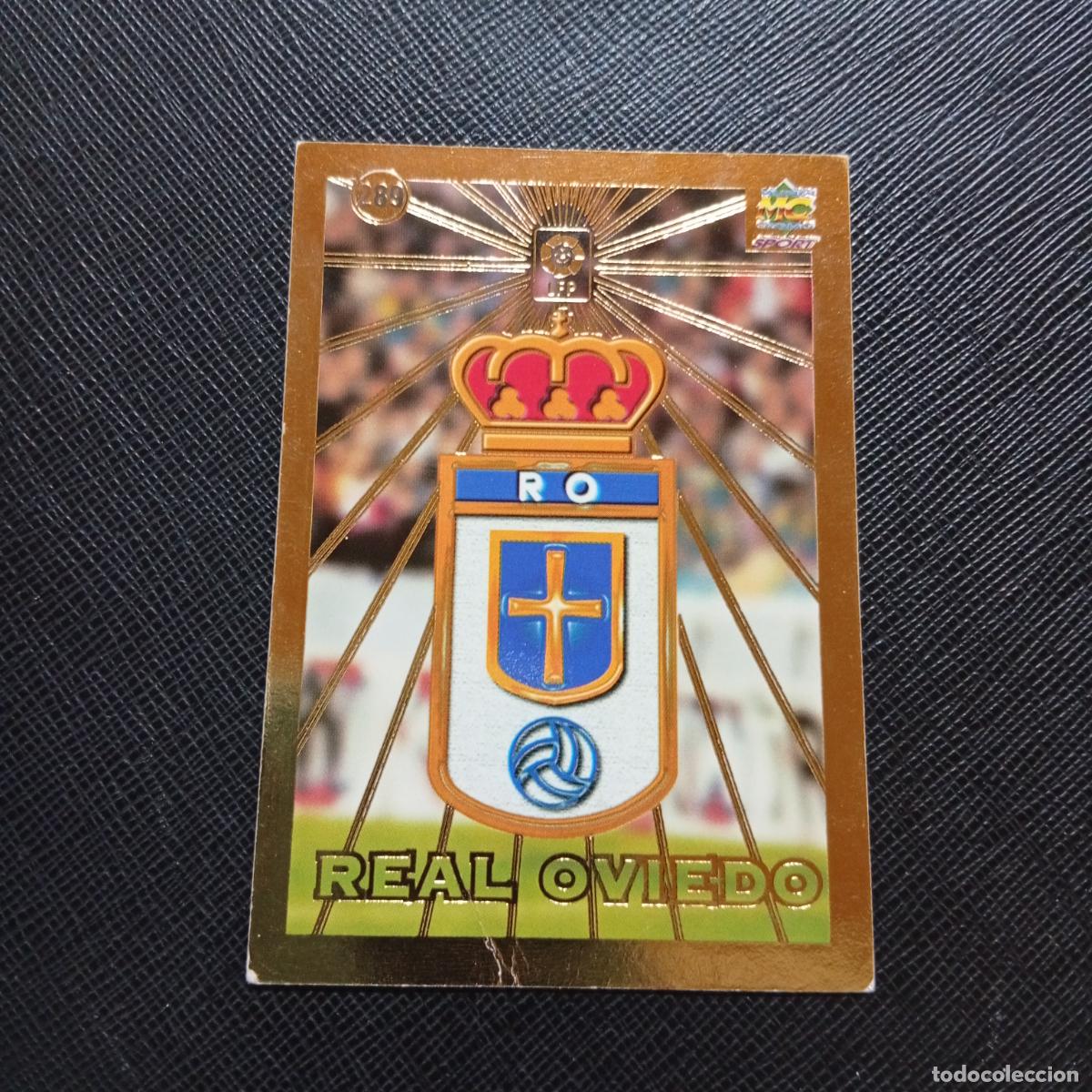 Football Stickers: 289 ESCUDO OVIEDO MUNDICROMO 1998 1999 CROMO FUTBOL LIGA 98 99 - A218 PG38