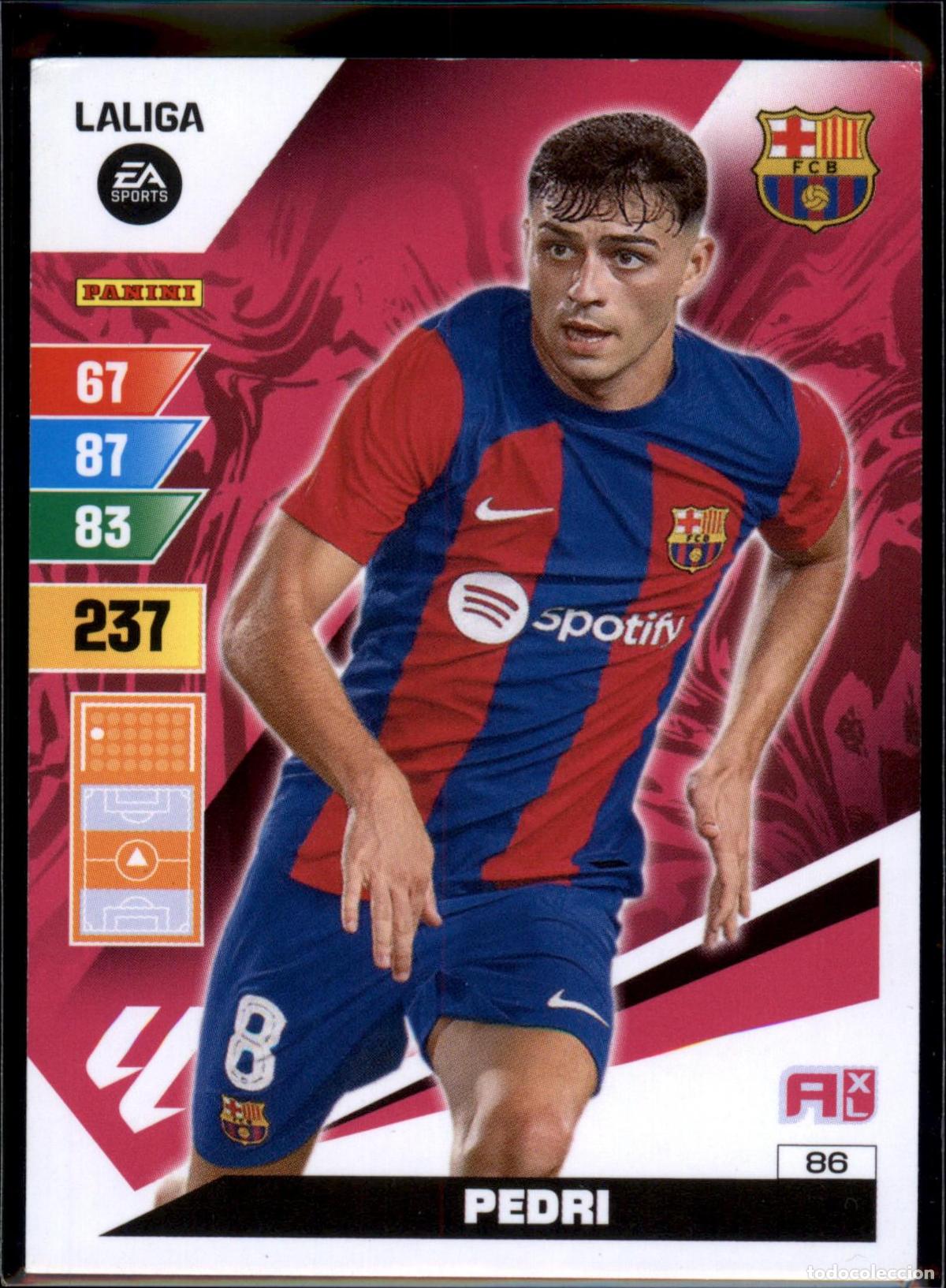 Football Stickers: Pedri N&ordm; 86 Bar&ccedil;a (Barcelona) LaLiga EA SportsAdrenalyn XL 2023 2024 Panini 23 24