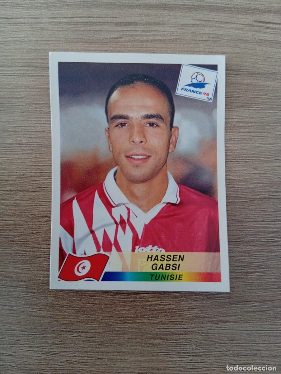 Cromos de f&uacute;tbol: HASSEN GABSI 494 TUNEZ PANINI FRANCIA 1998 98 SIN PEGAR NUNCA PEGADO