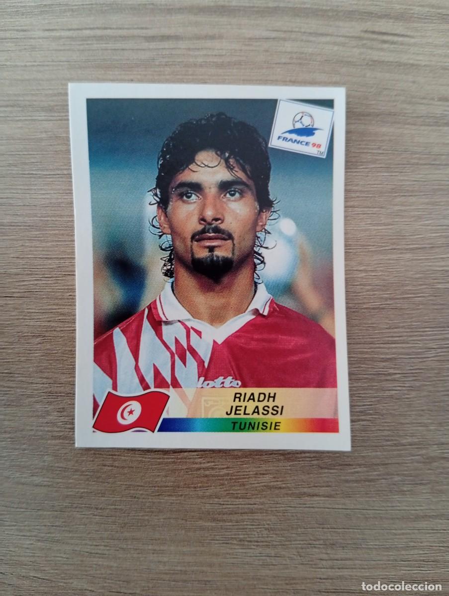 Football Stickers: RIADH JELASSI 496 TUNEZ PANINI FRANCIA 1998 98 SIN PEGAR NUNCA PEGADO