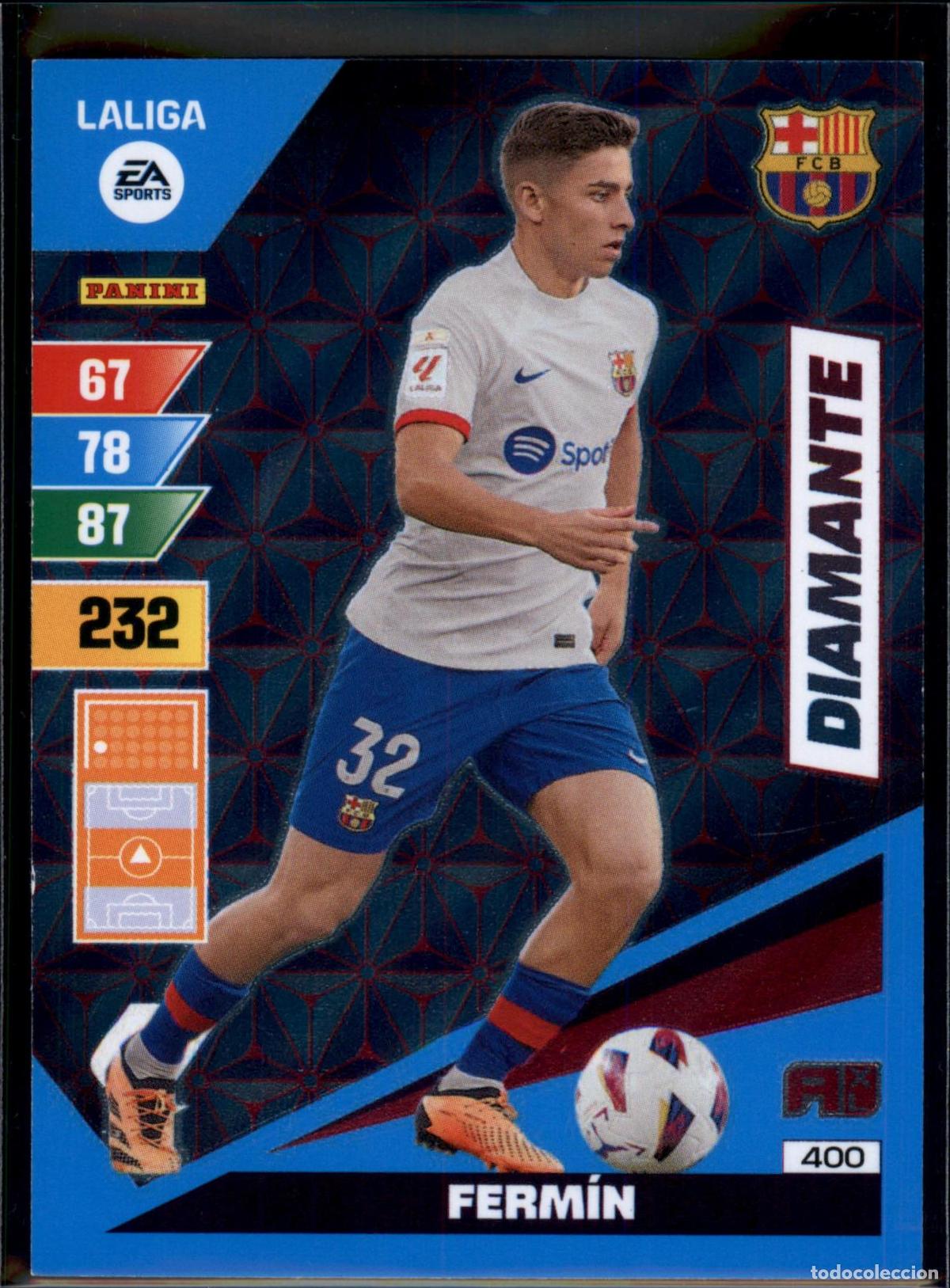 Football Stickers: Ferm&iacute;n Diamante N&ordm; 400 Bar&ccedil;a (Barcelona) LaLiga EA SportsAdrenalyn XL 2023 2024 Panini 23 24