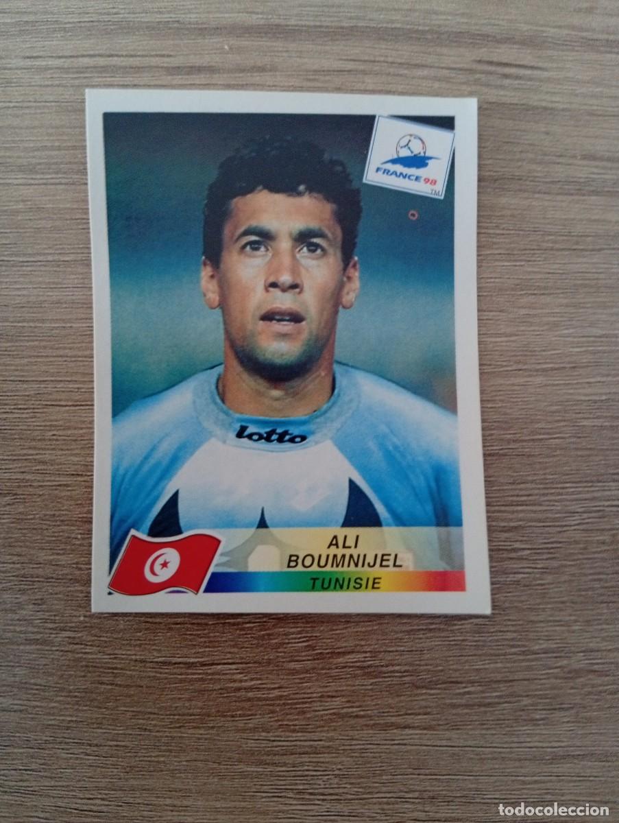Football Stickers: ALI BOUMNIJEL 497 TUNEZ PANINI FRANCIA 1998 98 SIN PEGAR NUNCA PEGADO
