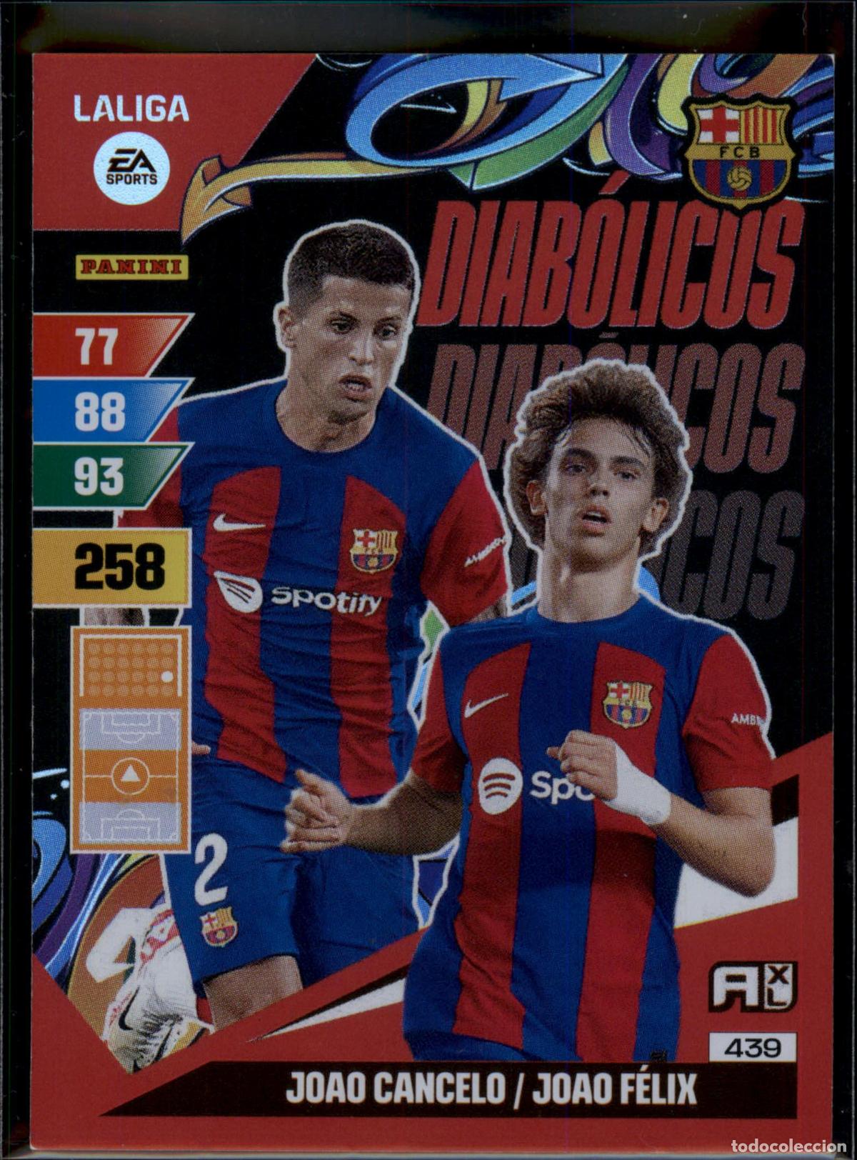 Cromos de f&uacute;tbol: Di&aacute;bolicos N&ordm; 439 Bar&ccedil;a (Barcelona) LaLiga EA SportsAdrenalyn XL 2023 2024 Panini 23 24
