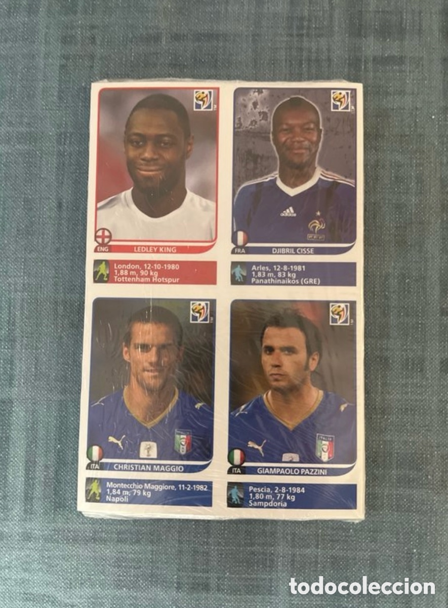 Cromos de f&uacute;tbol: SET COMPLETO ACTUALIZACI&Oacute;N CON 80 CROMOS EN L&Aacute;MINAS SIN CORTAR MUNDIAL SUD&Aacute;FRICA 2010 PANINI