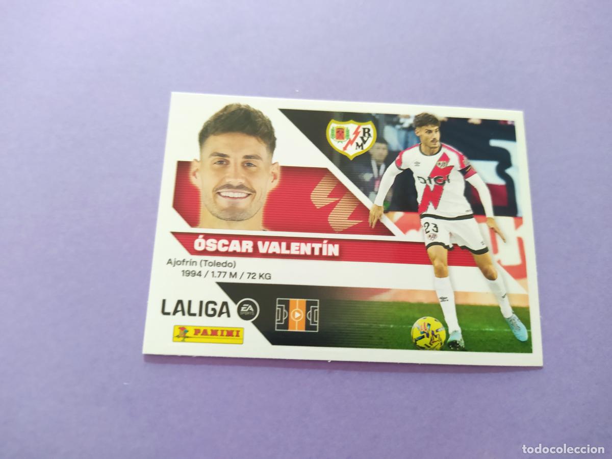 Cromos de f&uacute;tbol: LIGA ESTE 2026 2027 26 27 NUEVO - RAYO VALLECANO N&ordm; 13 OSCAR VALENTIN