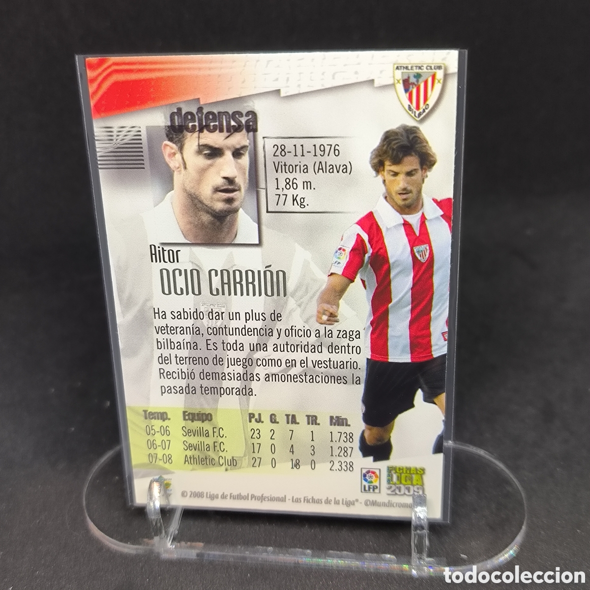 Cromos de f&uacute;tbol: Aitor Ocio Mundicromo 2009 - Foto 2