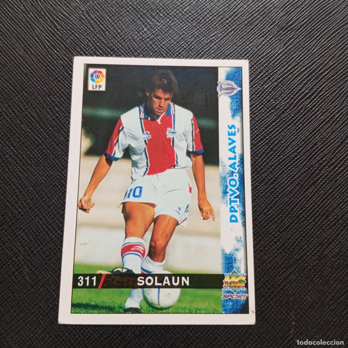 Cromos de f&uacute;tbol: 311 SOLAUN ALAVES MUNDICROMO 1998 1999 CROMO FUTBOL LIGA 98 99 - A218 PG41
