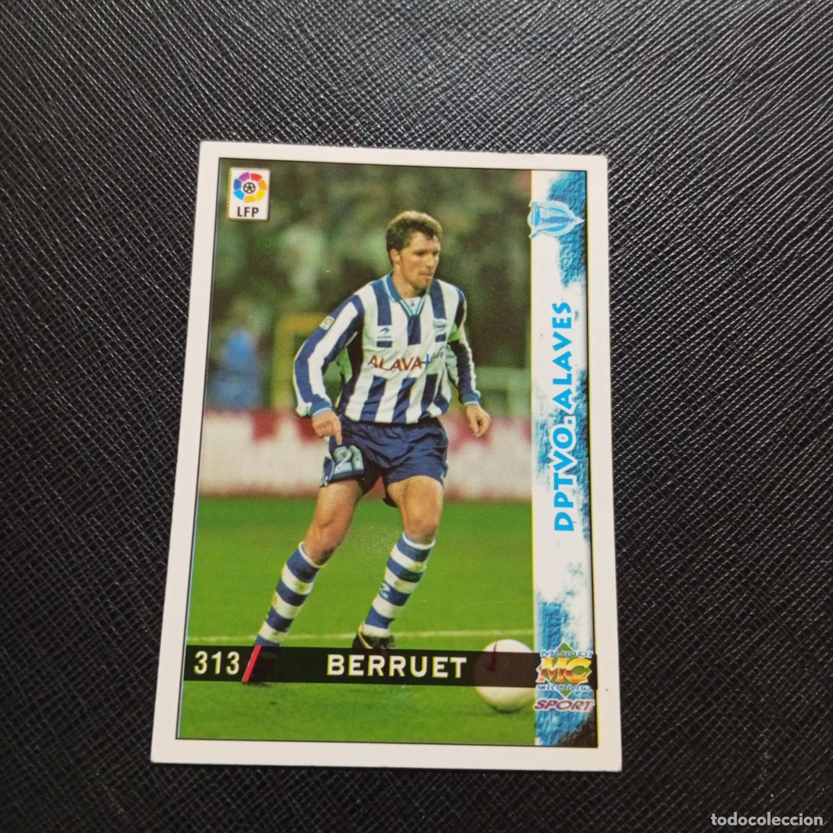 Cromos de f&uacute;tbol: 313 BERRUET ALAVES MUNDICROMO 1998 1999 CROMO FUTBOL LIGA 98 99 - A218 PG41