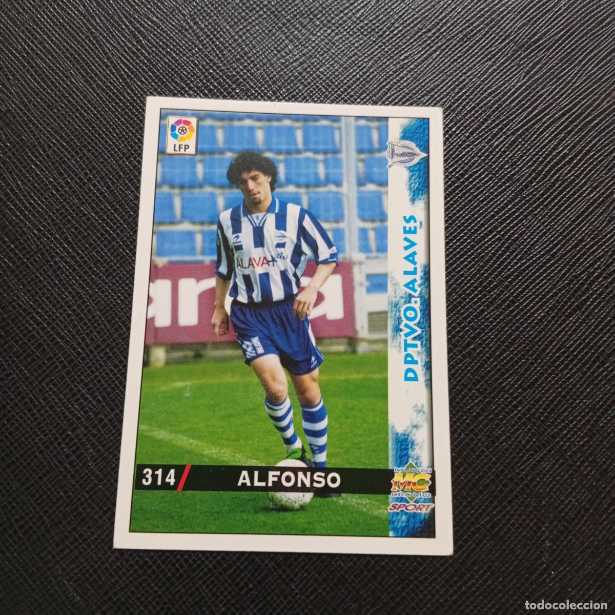 Cromos de f&uacute;tbol: 314 ALFONSO ALAVES MUNDICROMO 1998 1999 CROMO FUTBOL LIGA 98 99 - A218 PG41