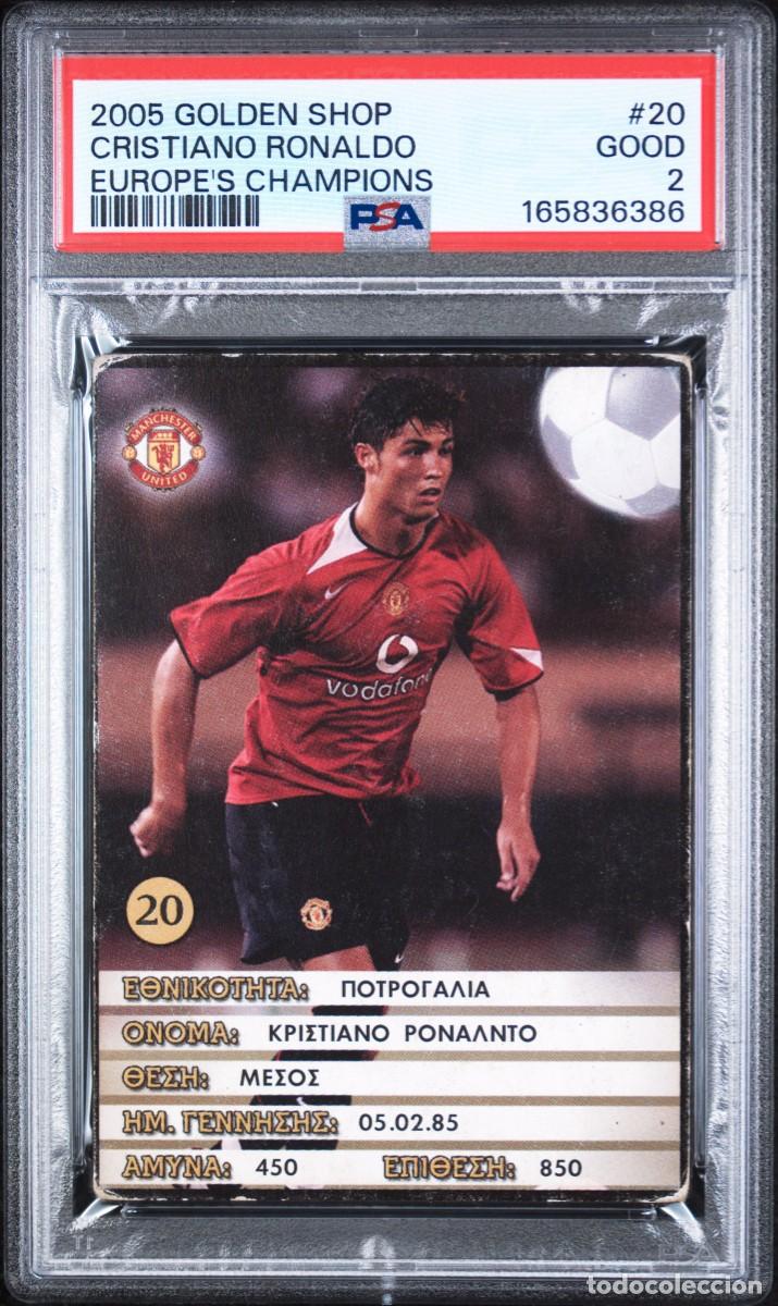 Figurine di Calcio: Cristiano Ronaldo #20 Manchester City Golden Shop Europe&acute;s Champions 2005 PSA 2