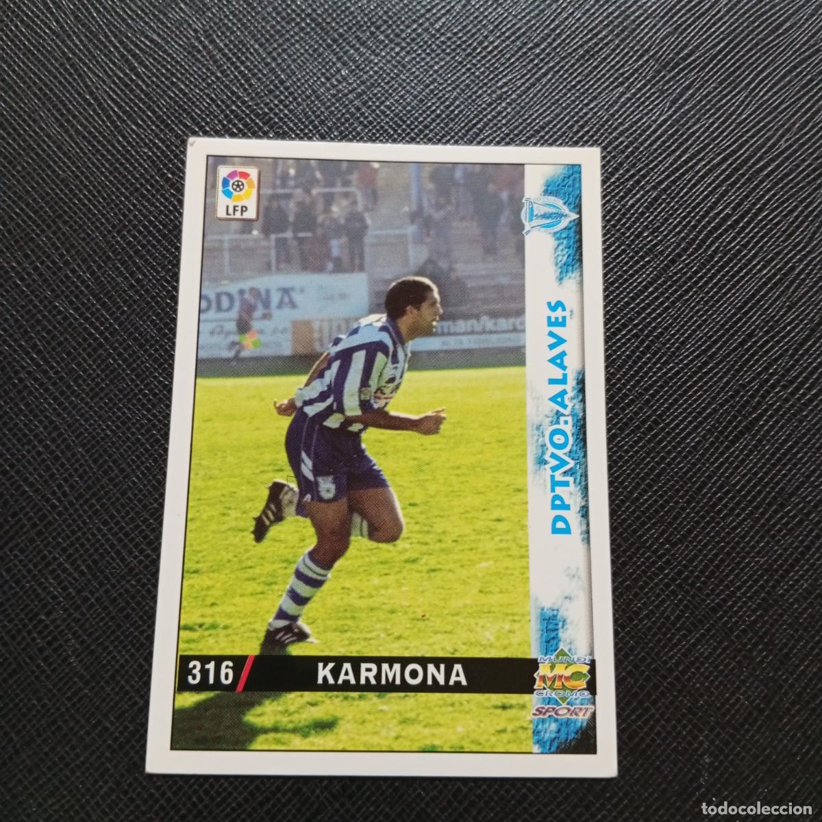 Cromos de f&uacute;tbol: 316 KARMONA ALAVES MUNDICROMO 1998 1999 CROMO FUTBOL LIGA 98 99 - A218 PG42