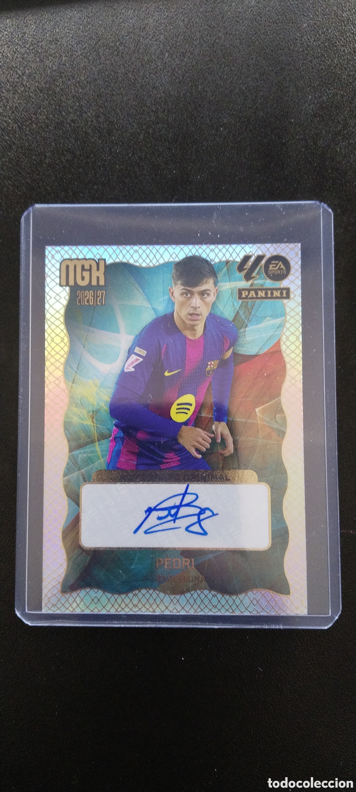 Cromos de f&uacute;tbol: Aut&oacute;grafo original Pedri