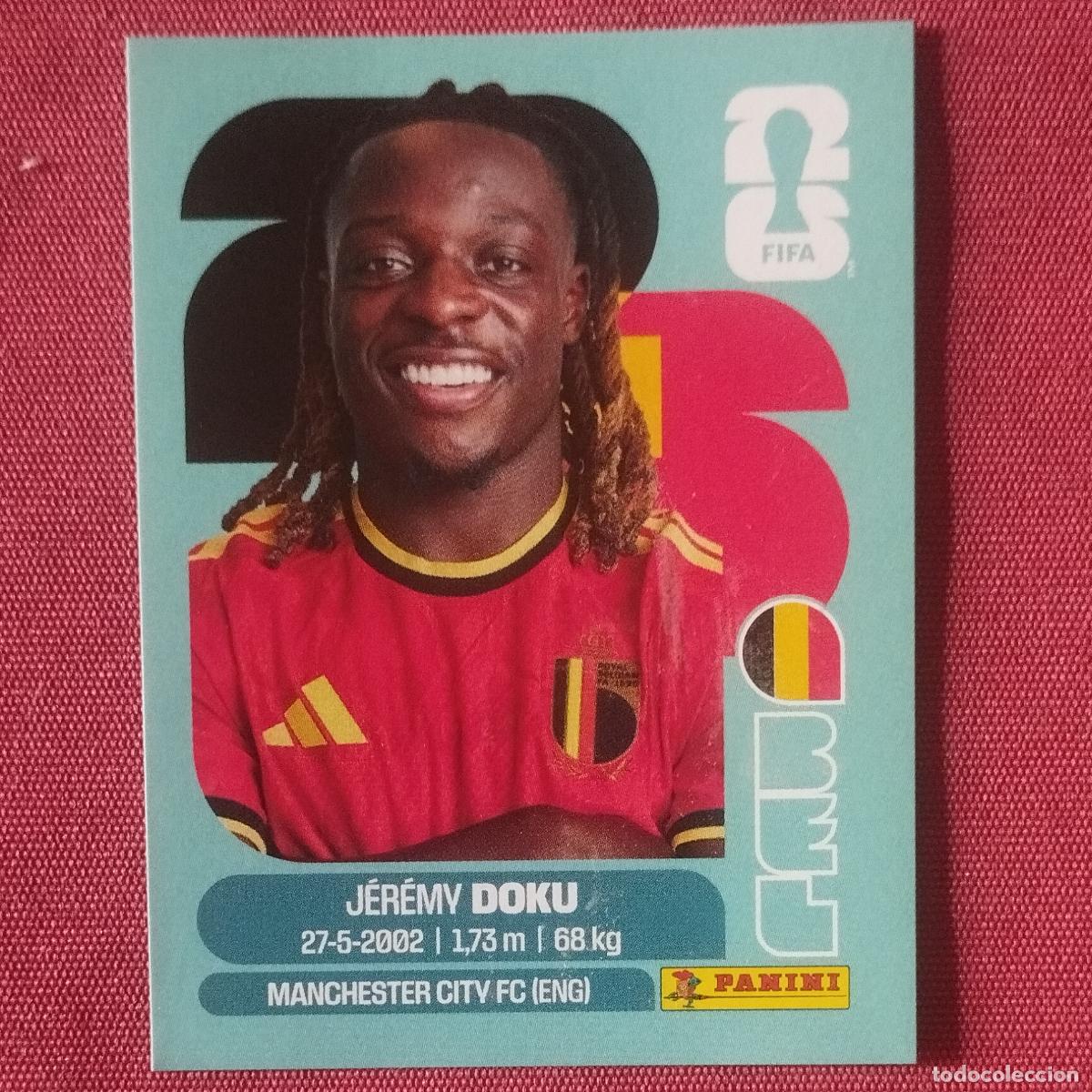 Cromos de f&uacute;tbol: JEREMY DOKU - BELGICA - BEL 16 - MUNDIAL DE FUTBOL 2026 - FIFA WORLD CUP