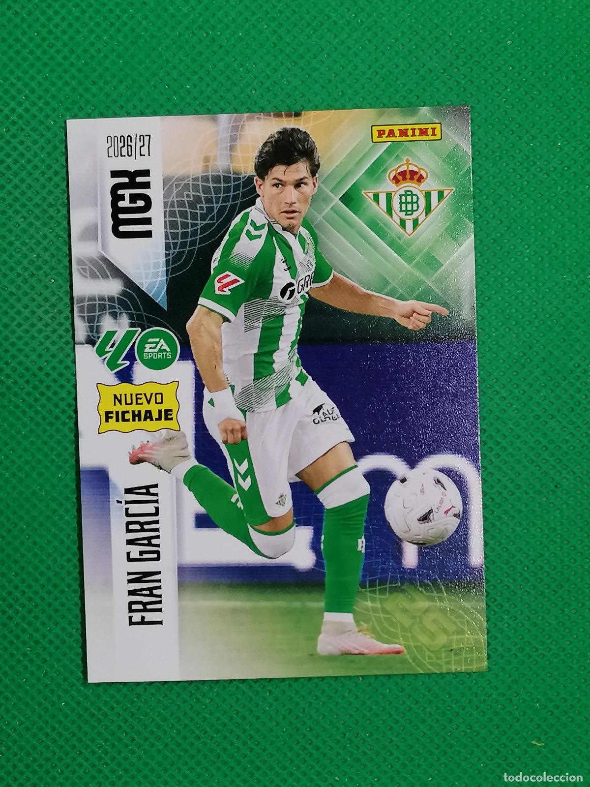Cromos de f&uacute;tbol: 455 FRAN GARCIA BETIS NUEVOS FICHAJES 2&ordm; EDICION ⚽ MEGACRACKS LIGA 2026 2027 26 27 ⚽