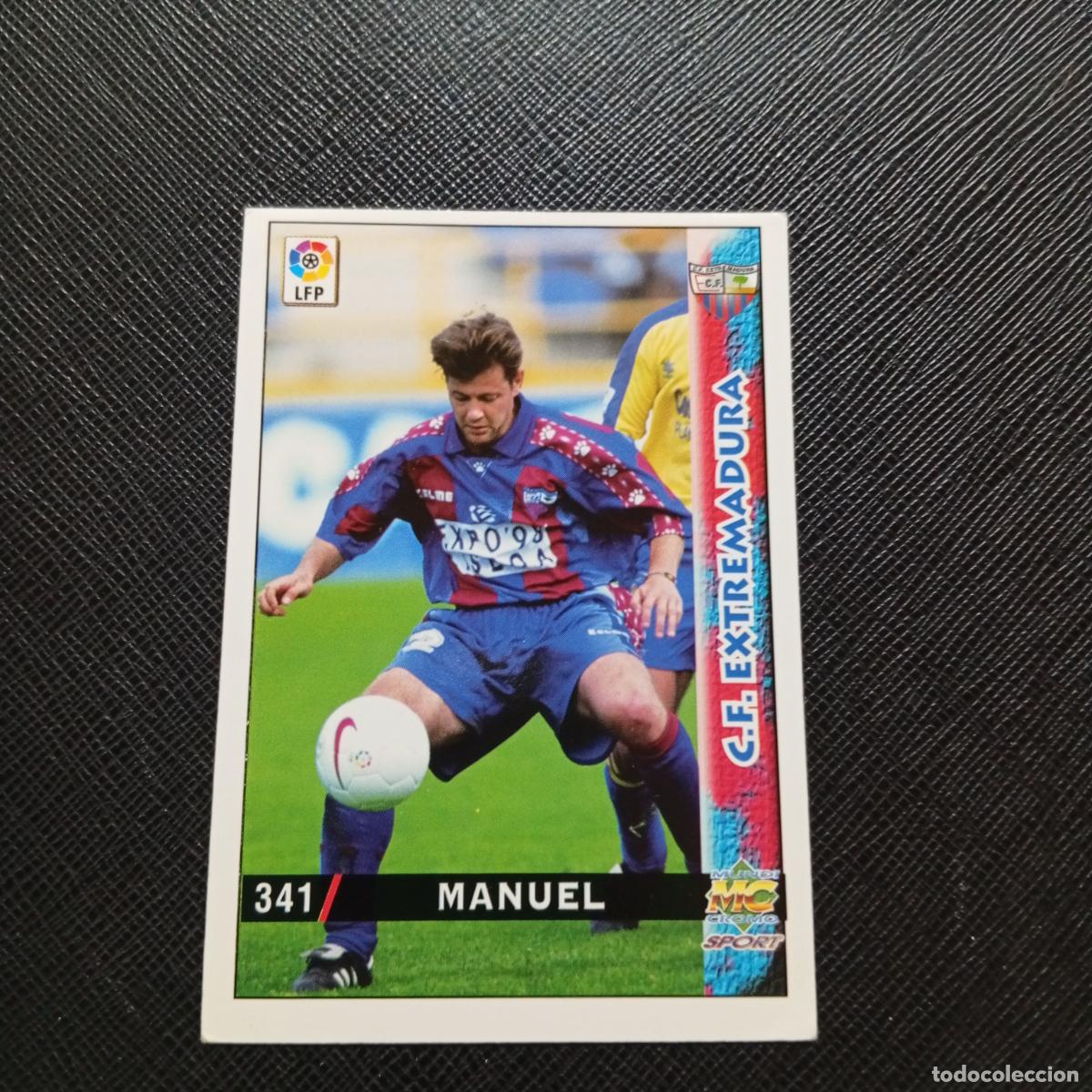 Cromos de f&uacute;tbol: 341 MANUEL EXTREMADURA MUNDICROMO 1998 1999 CROMO FUTBOL LIGA 98 99 - A218 PG45