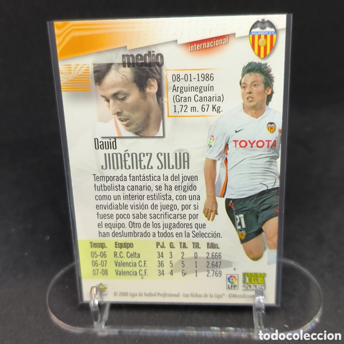 Cromos de f&uacute;tbol: David Silva Mundicromo 2009 - Foto 2