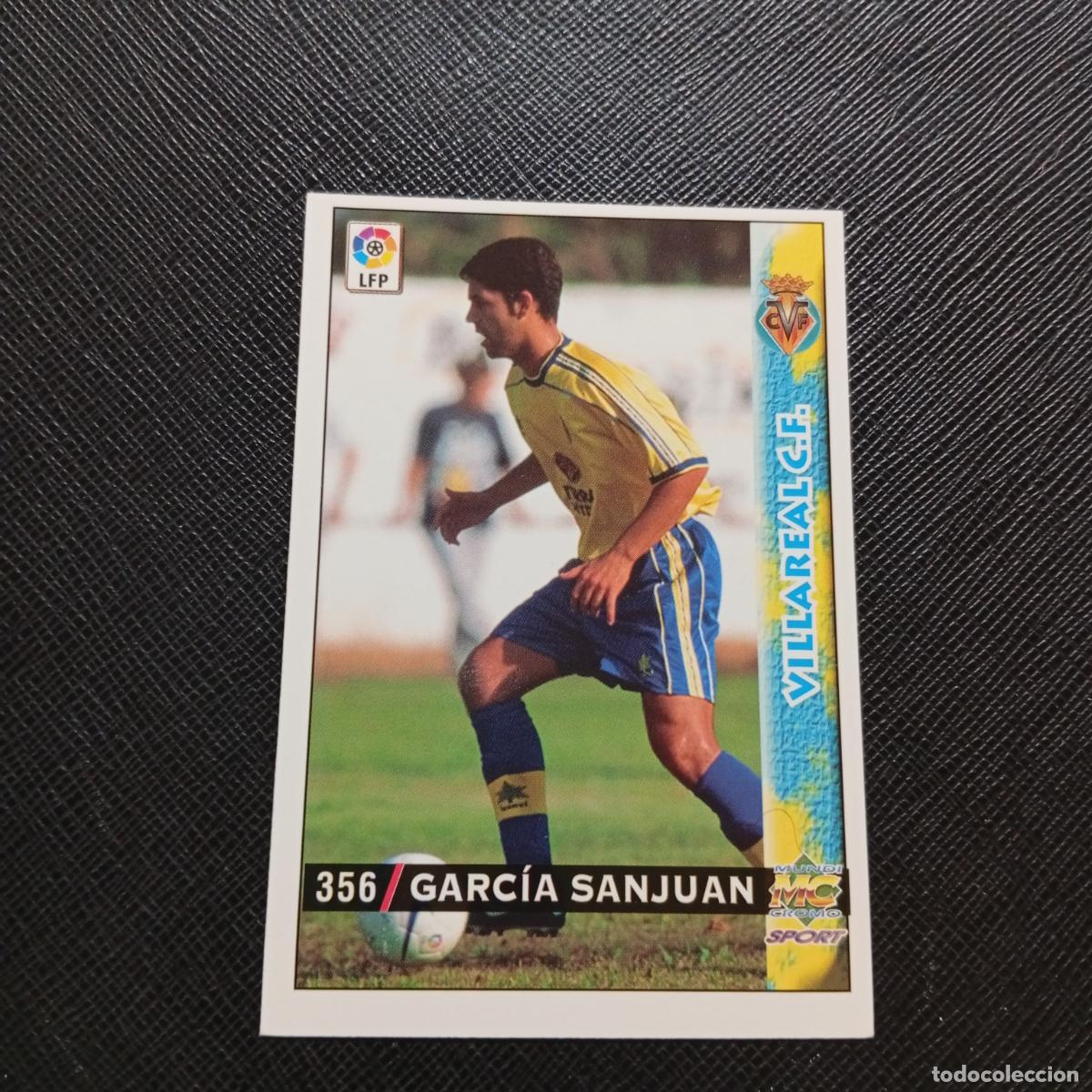 Cromos de f&uacute;tbol: 356 GARCIA SANJUAN VILLARREAL MUNDICROMO 1998 1999 CROMO FUTBOL LIGA 98 99 - A218 PG47