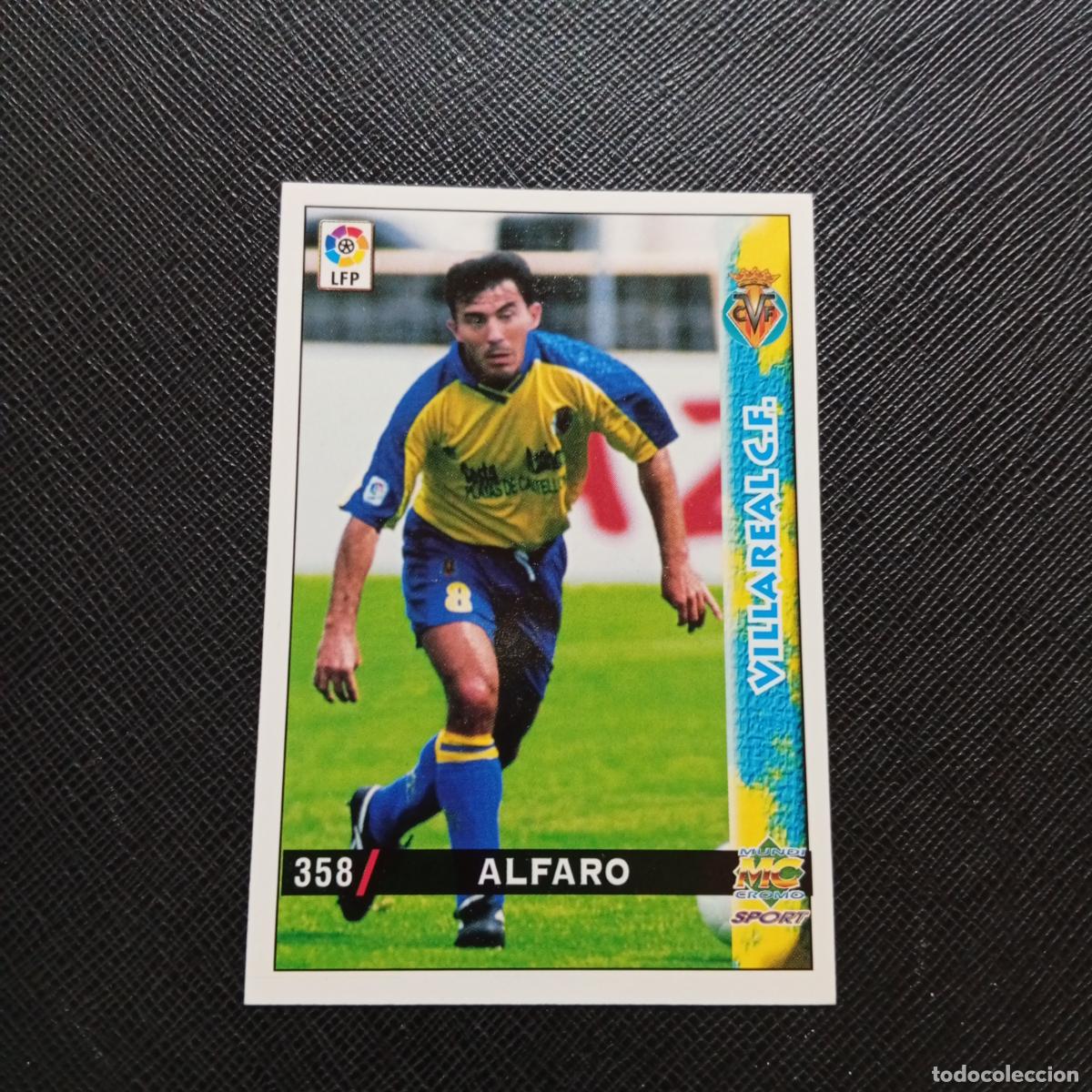 Cromos de f&uacute;tbol: 358 ALFARO VILLARREAL MUNDICROMO 1998 1999 CROMO FUTBOL LIGA 98 99 - A218 PG47