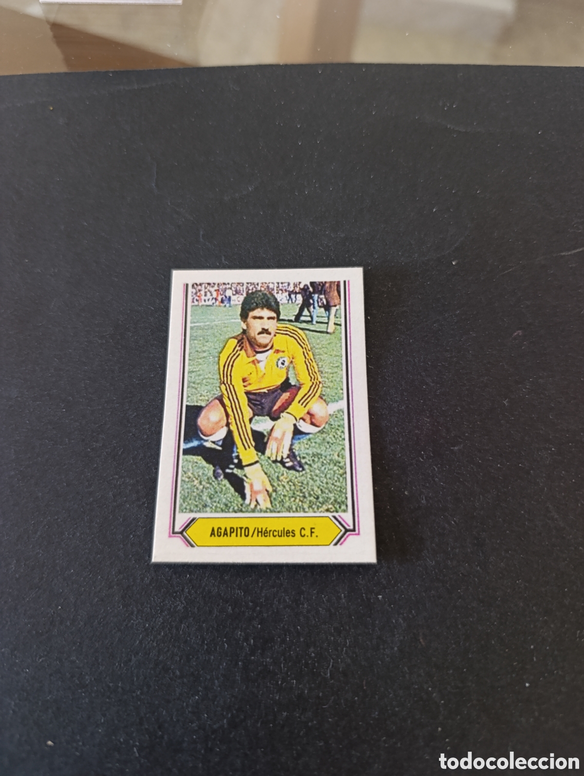 Cromos de f&uacute;tbol: Cromo Agapito H&eacute;rcules Liga Este 80 81, ampliaci&oacute;n de la colecci&oacute;n.