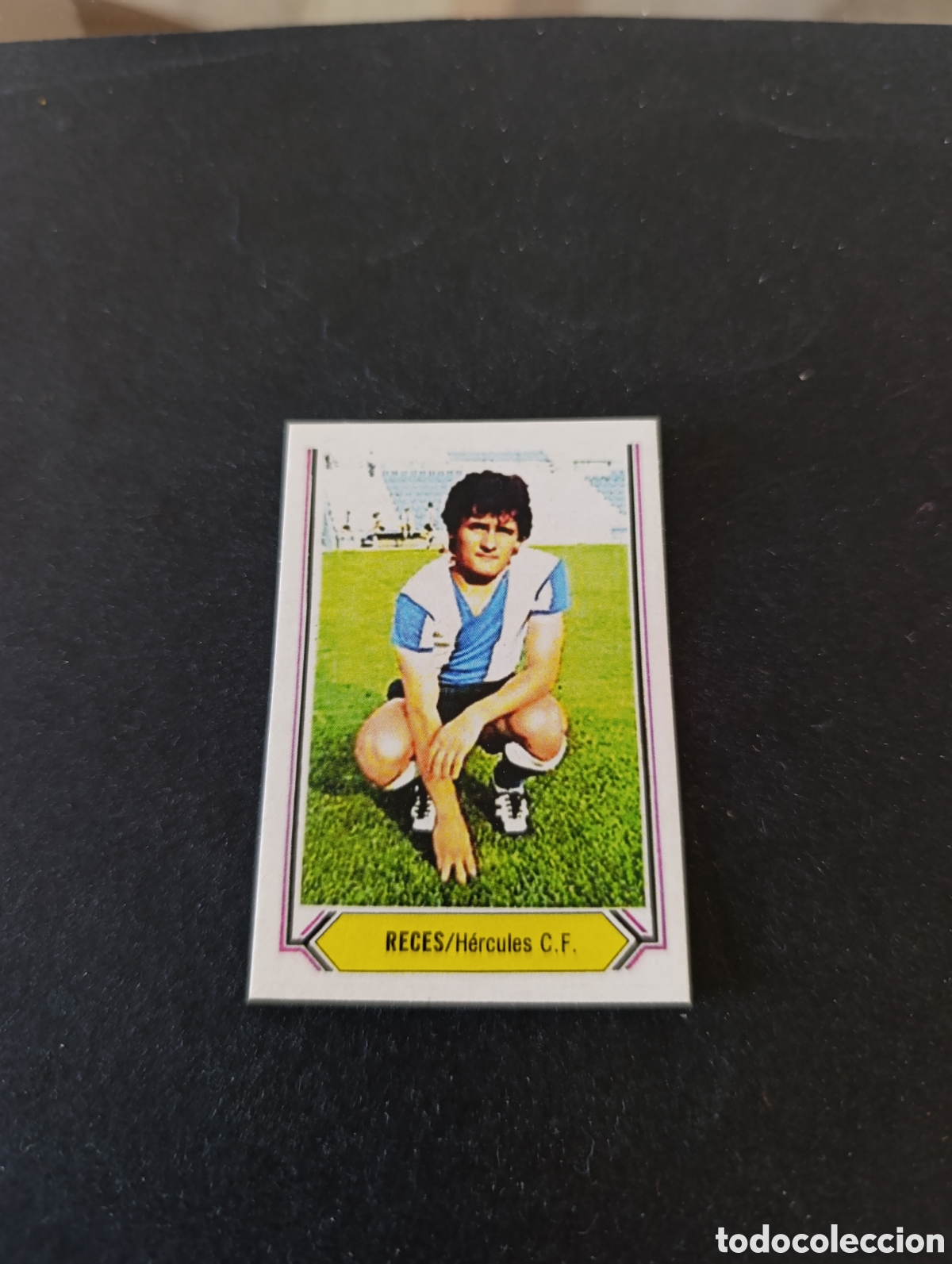 Cromos de f&uacute;tbol: Cromo Reces H&eacute;rcules Liga Este 80 81, ampliaci&oacute;n de la colecci&oacute;n.