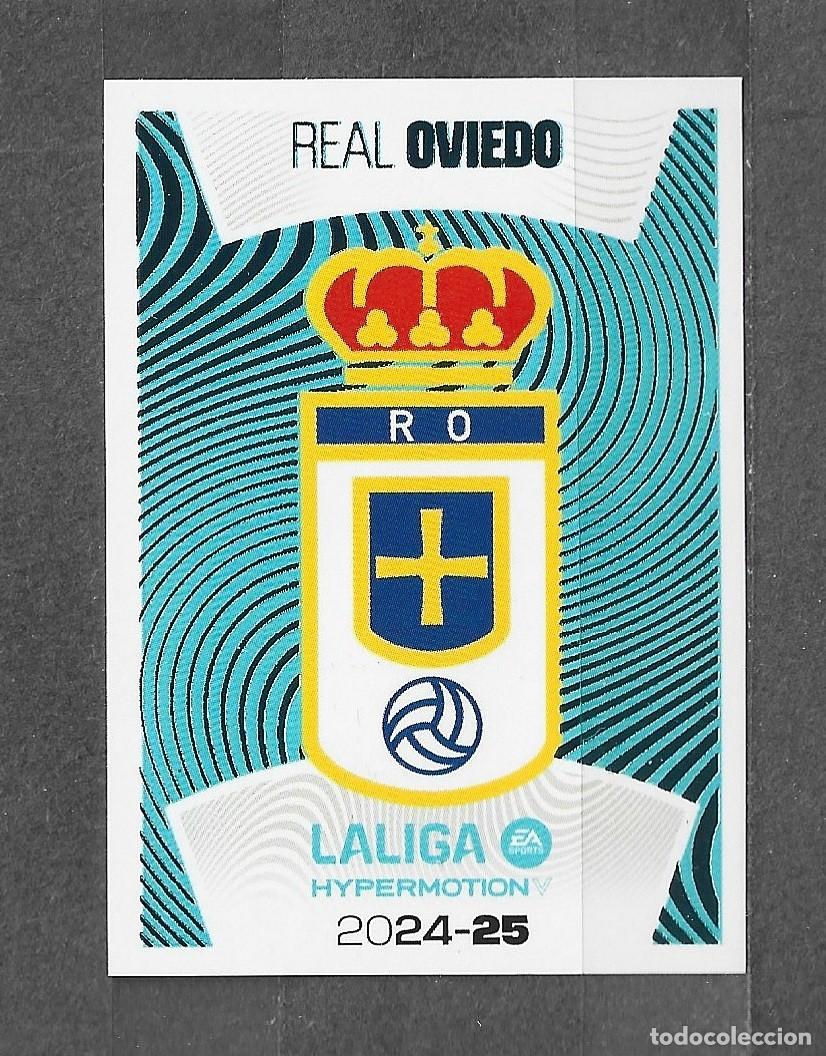 Cromos de f&uacute;tbol: Liga Hypermotion 24/25 - Real Oviedo - N&ordm; 18 - Escudo