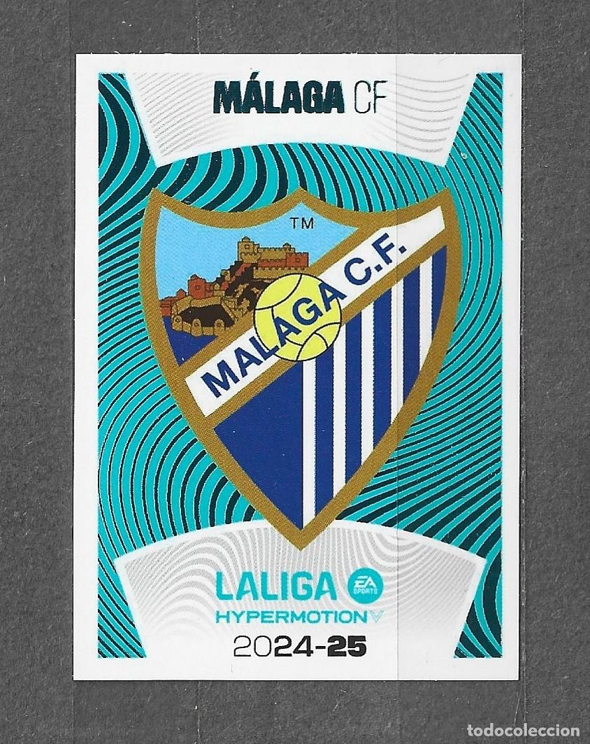 Cromos de f&uacute;tbol: Liga Hypermotion 24/25 - M&aacute;laga CF - N&ordm; 16 - Escudo