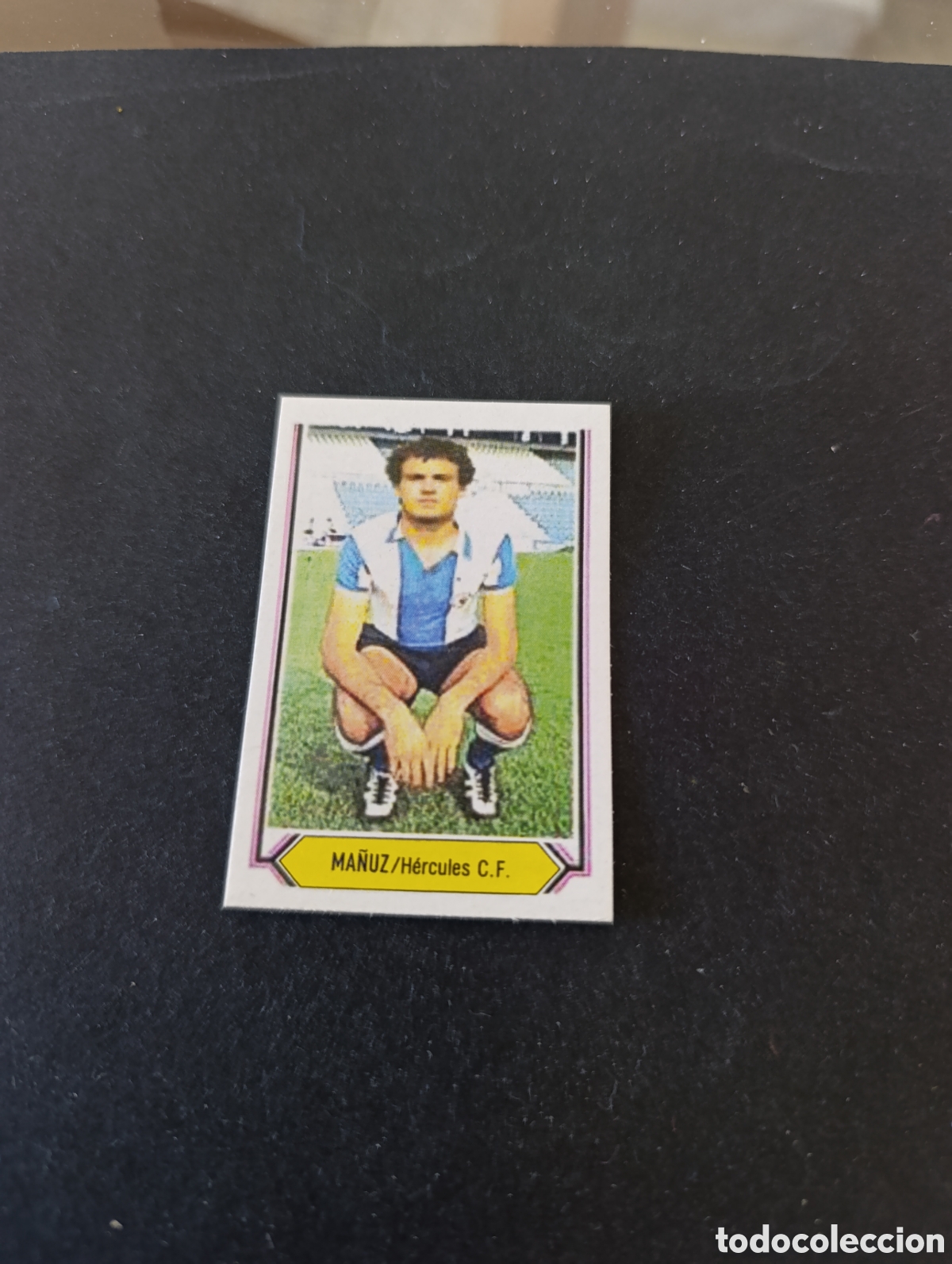 Cromos de f&uacute;tbol: Cromo Ma&ntilde;uz H&eacute;rcules Liga Este 80 81, ampliaci&oacute;n de la colecci&oacute;n.