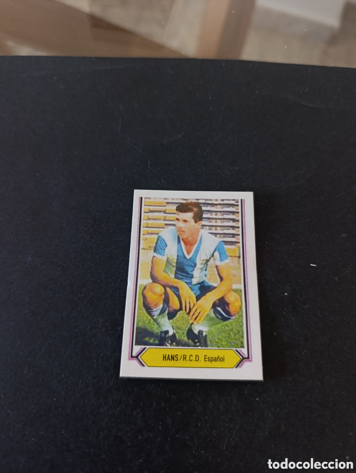 Cromos de f&uacute;tbol: Cromo Hans RCD Espa&ntilde;ol Liga Este 80 81, ampliaci&oacute;n de la colecci&oacute;n.