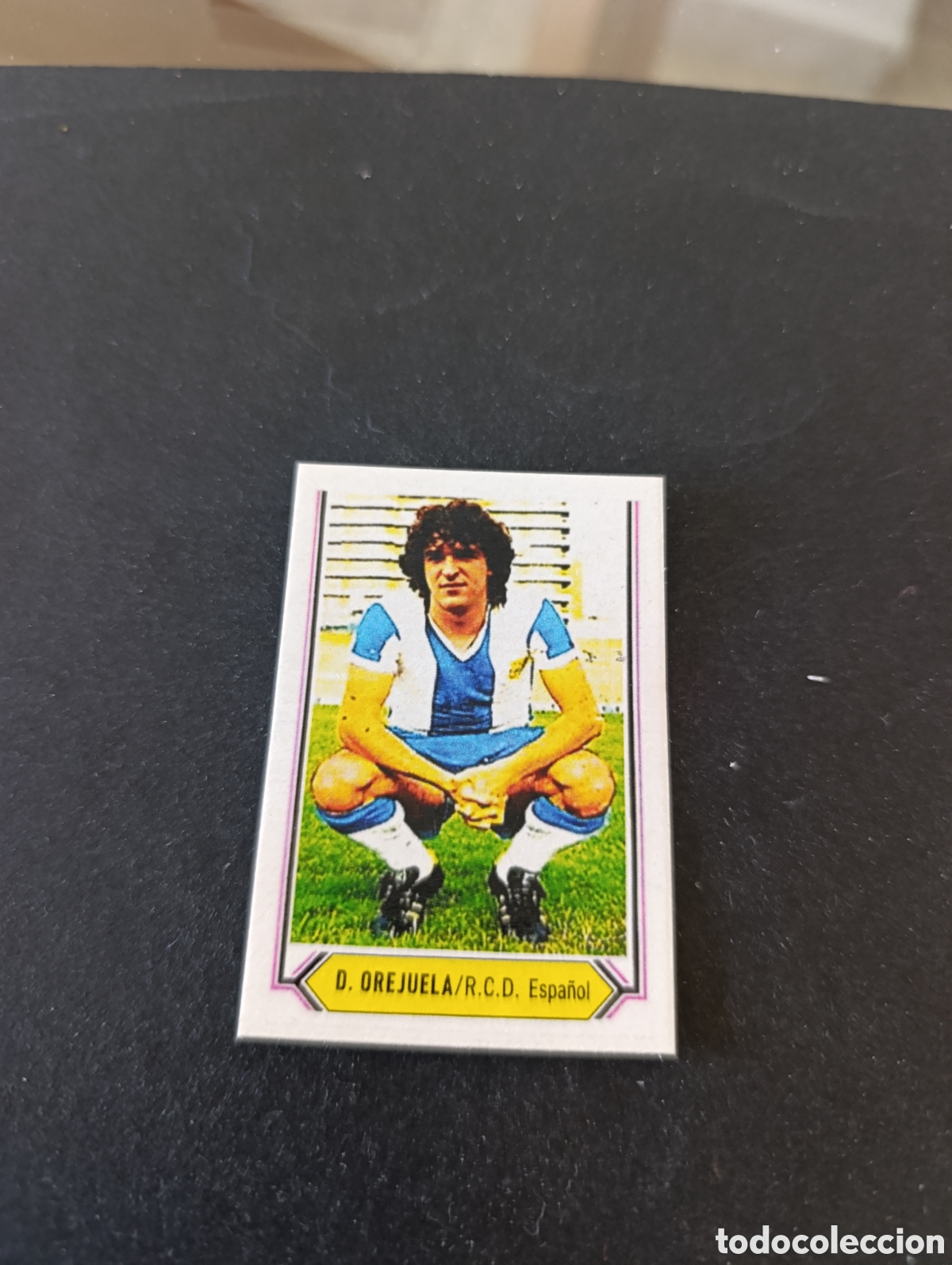 Cromos de f&uacute;tbol: Cromo Orejuela RCD Espa&ntilde;ol Liga Este 80 81, ampliaci&oacute;n de la colecci&oacute;n.