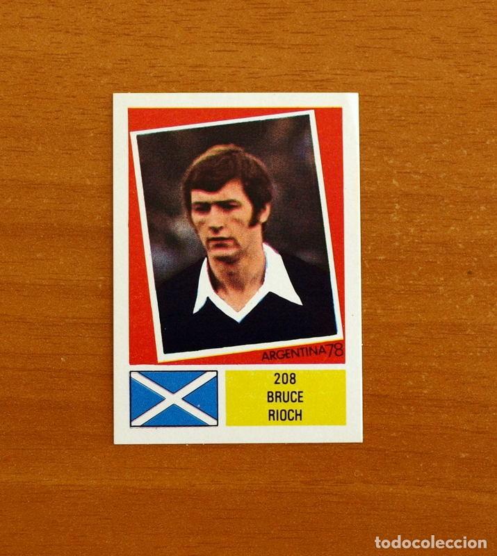 Cromos de f&uacute;tbol: Escocia - N&ordm; 208 Bruce Rioch - Mundial Argentina 78 - Editorial Fher - Nunca pegado