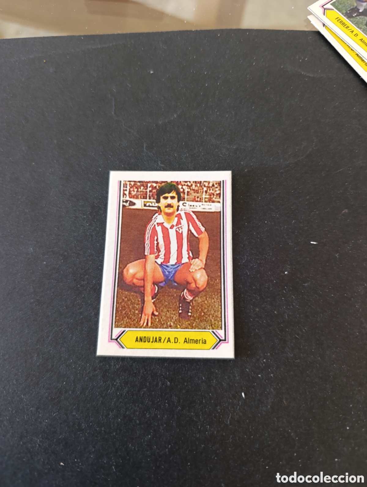 Cromos de f&uacute;tbol: Cromo And&uacute;jar Almer&iacute;a Liga Este 80 81, ampliaci&oacute;n de la colecci&oacute;n.