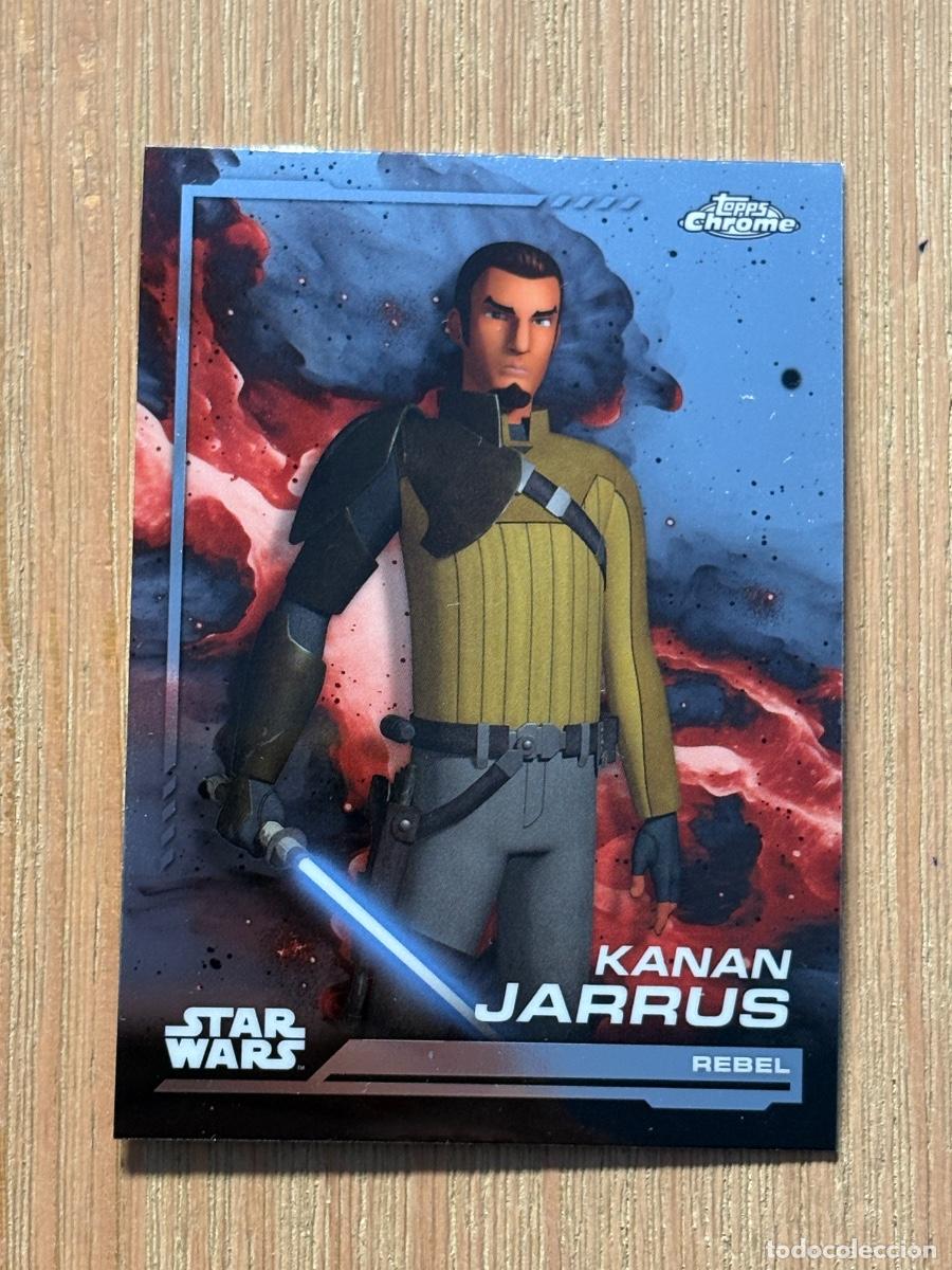 Cromos de f&uacute;tbol: 44. CROMO TOPPS CHROME STAR WARS 2024 GALACTIC REBEL KANAN JARRUS N 124