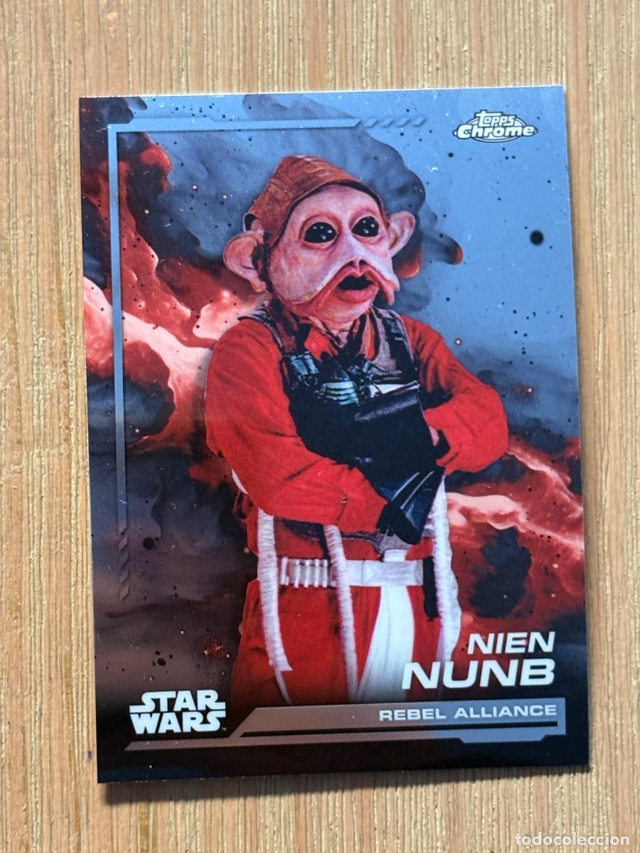 Cromos de f&uacute;tbol: 44. CROMO TOPPS CHROME STAR WARS 2024 GALACTIC REBEL ALLIANCE NIEN NUNB N 122