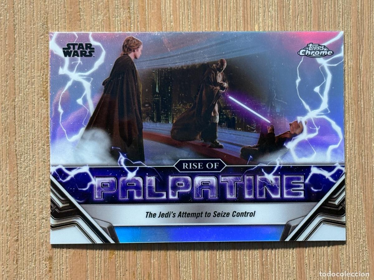 Cromos de f&uacute;tbol: 44. CROMO TOPPS CHROME STAR WARS 2024 GALACTIC RISE OF PALPATINE N RP-8