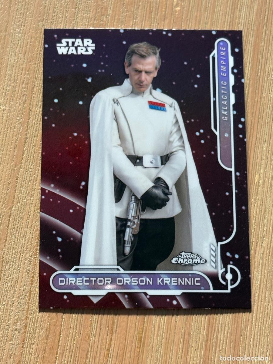 Cromos de f&uacute;tbol: 44. CROMO TOPPS CHROME STAR WARS 2024 GALACTIC EMPIRE DIRECTOR ORSON KRENNIC N GE-3