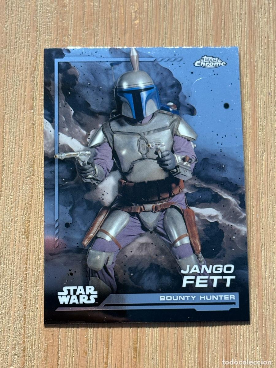 Cromos de f&uacute;tbol: 44. CROMO TOPPS CHROME STAR WARS 2024 SOUNTY HUNTER JANGO FETT N 139