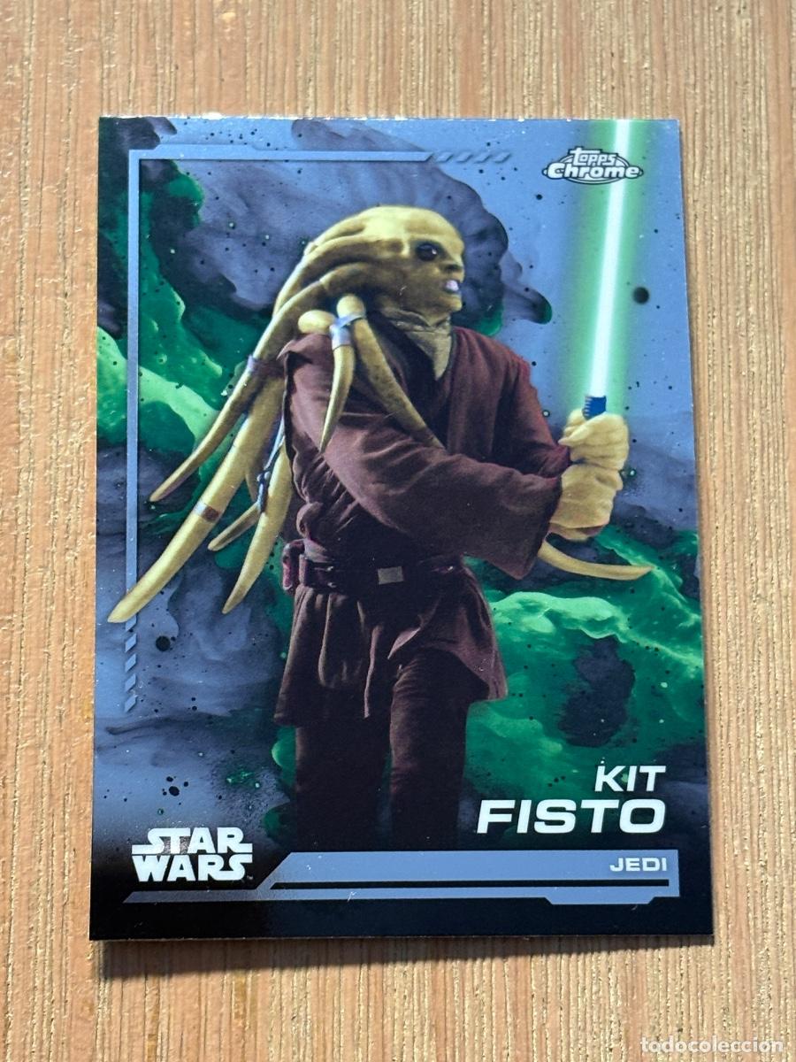Cromos de f&uacute;tbol: 44. CROMO TOPPS CHROME STAR WARS 2024 JEDI KIT FISTO N 141