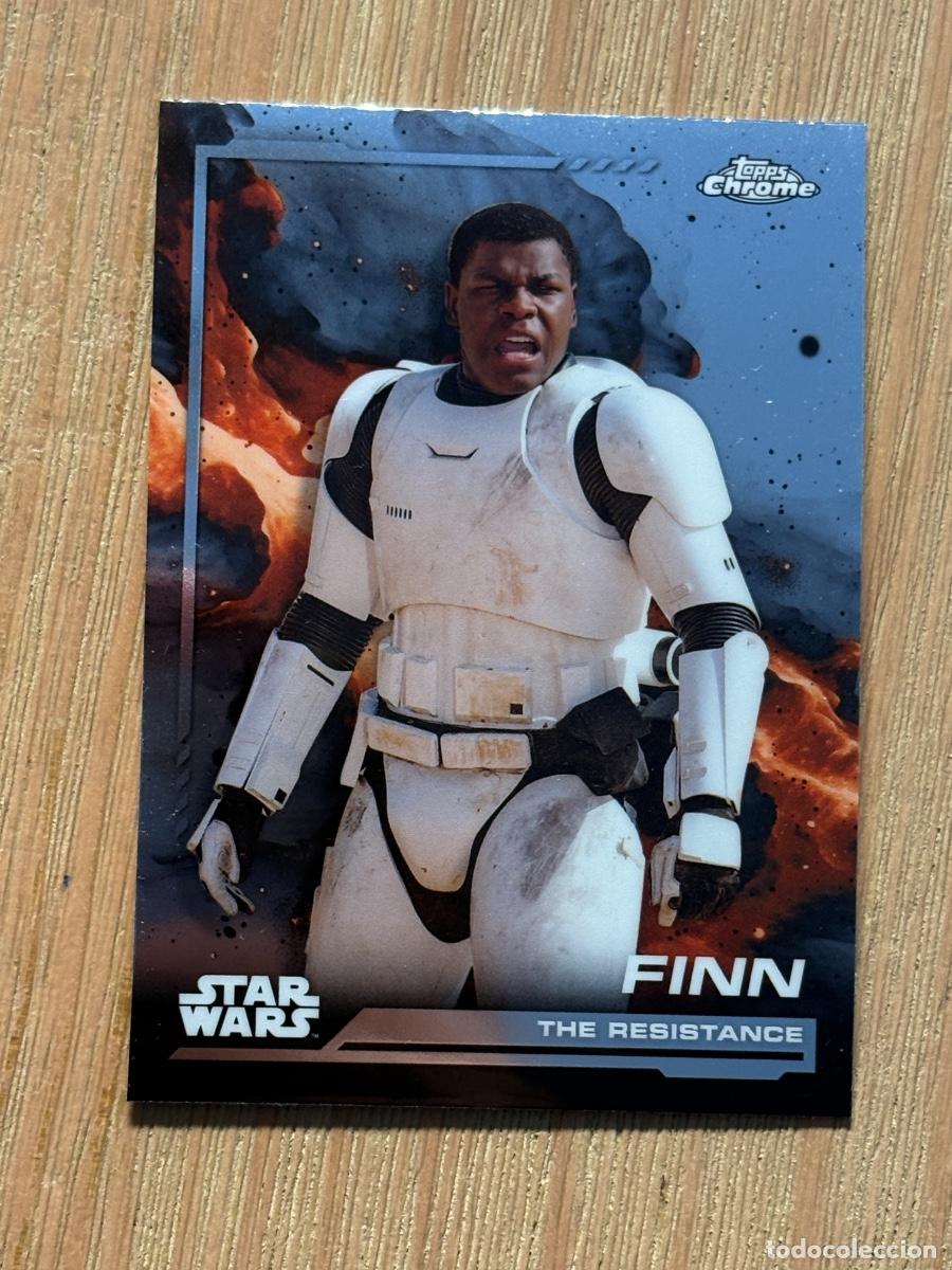 Cromos de f&uacute;tbol: 44. CROMO TOPPS CHROME STAR WARS 2024 THE RESISTANCIA FINN N 113