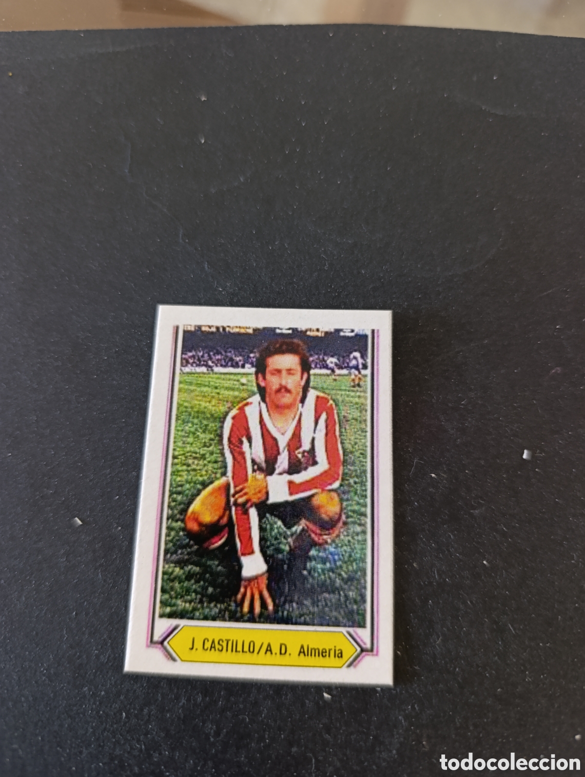 Cromos de f&uacute;tbol: Cromo J. Castillo Almer&iacute;a Liga Este 80 81, ampliaci&oacute;n de la colecci&oacute;n.