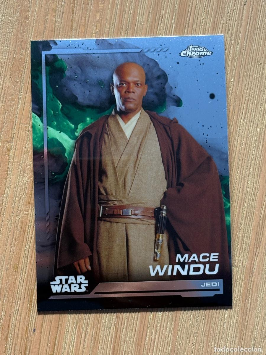 Cromos de f&uacute;tbol: 44. CROMO TOPPS CHROME STAR WARS 2024 JEDI MACE WINDU N 138