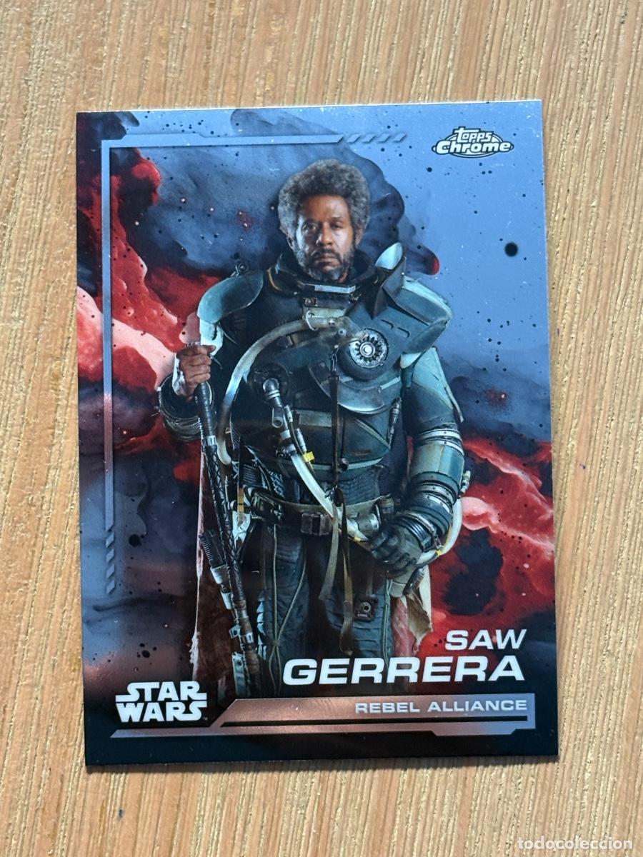 Cromos de f&uacute;tbol: 44. CROMO TOPPS CHROME STAR WARS 2024 REBEL ALLIANCE SAE GERRERA N 17