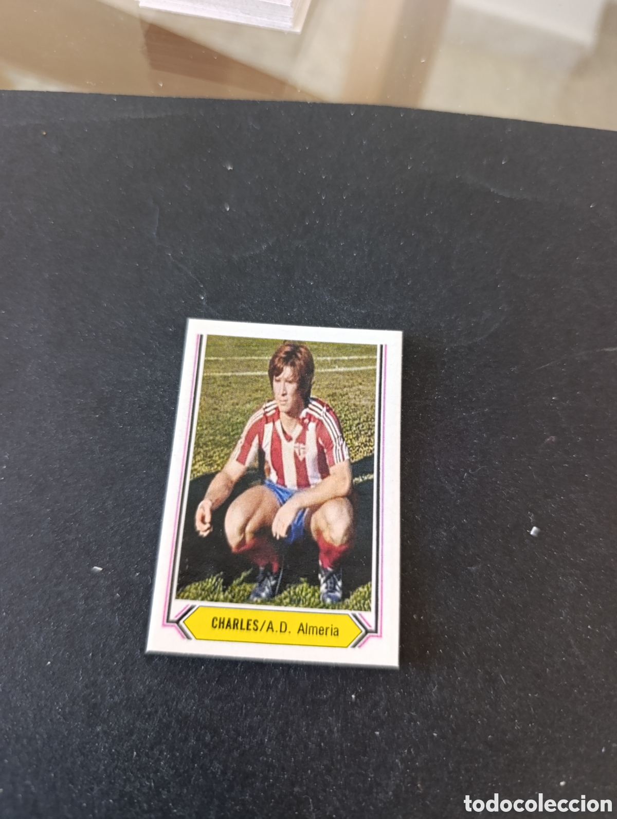 Cromos de f&uacute;tbol: Cromo Charles Almer&iacute;a Liga Este 80 81, ampliaci&oacute;n de la colecci&oacute;n.