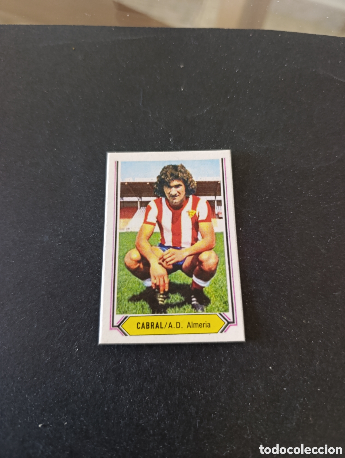 Cromos de f&uacute;tbol: Cromo Cabral Almer&iacute;a Liga Este 80 81, ampliaci&oacute;n de la colecci&oacute;n.
