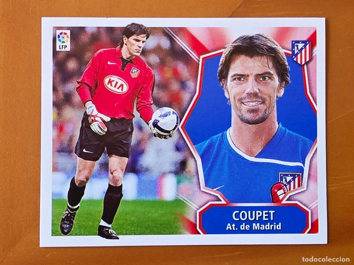 Cromos de f&uacute;tbol: Gr&eacute;gory Coupet, Atl&eacute;tico de Madrid, Panini Ediciones Liga Este 2008 2009 08 09, sin pegar