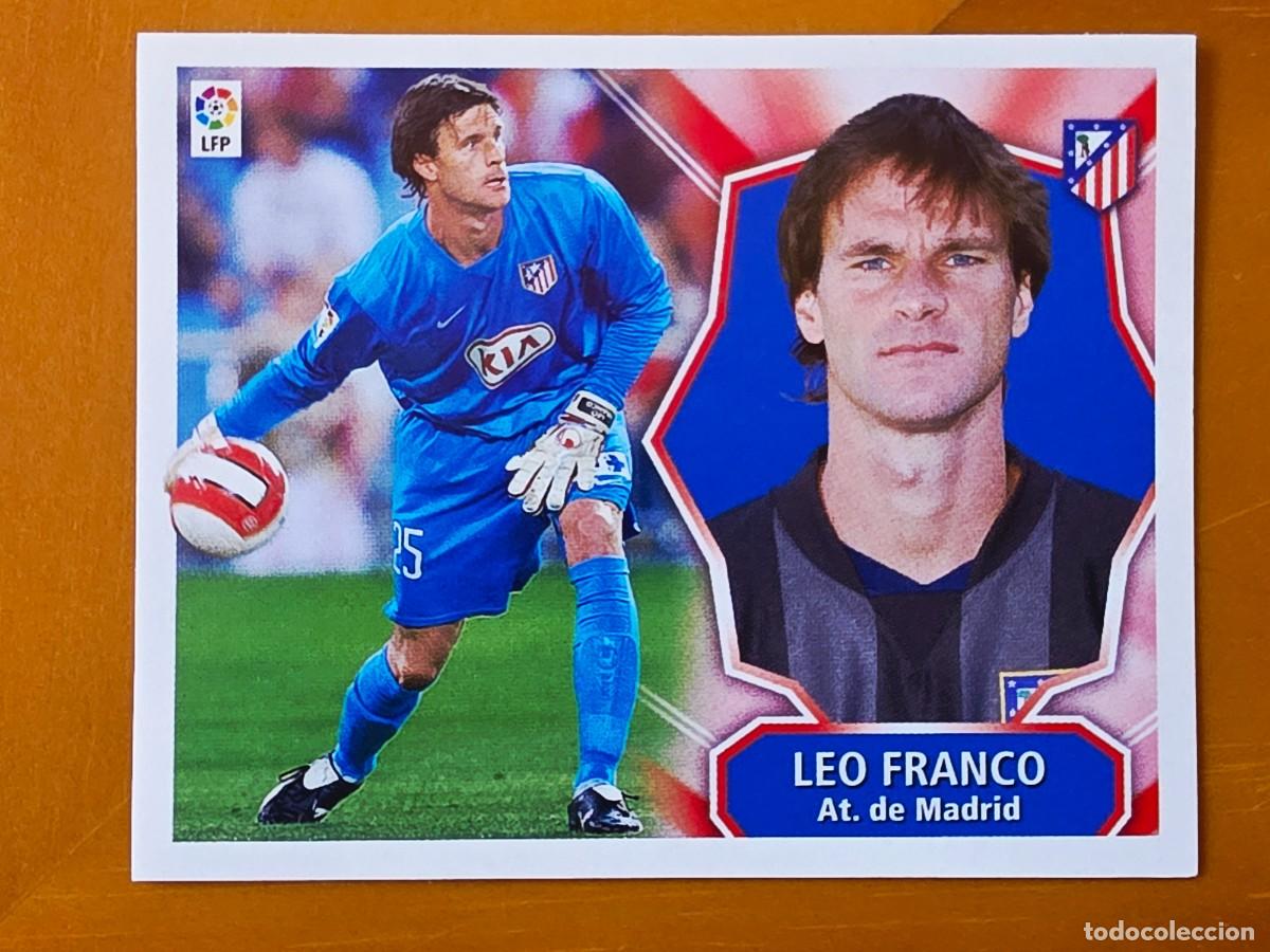 Cromos de f&uacute;tbol: Leo Franco, Atl&eacute;tico de Madrid, Panini Ediciones Liga Este 2008 2009 08 09, sin pegar